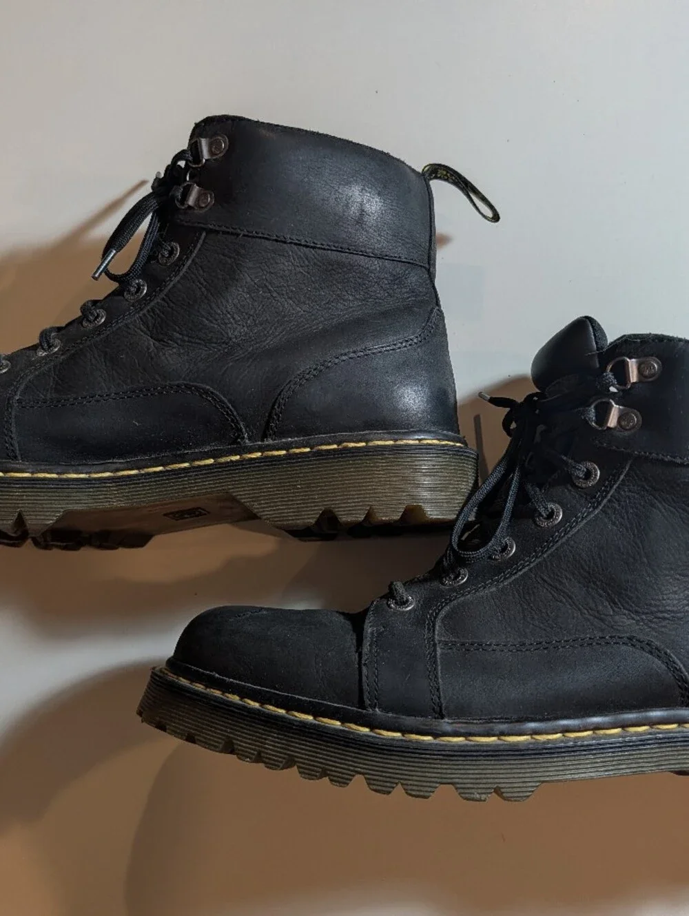 Dr Martens Black Nashville Men's Lace-Up Work Boots Size 13